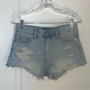 Aeropostale Patch Jean Shorts